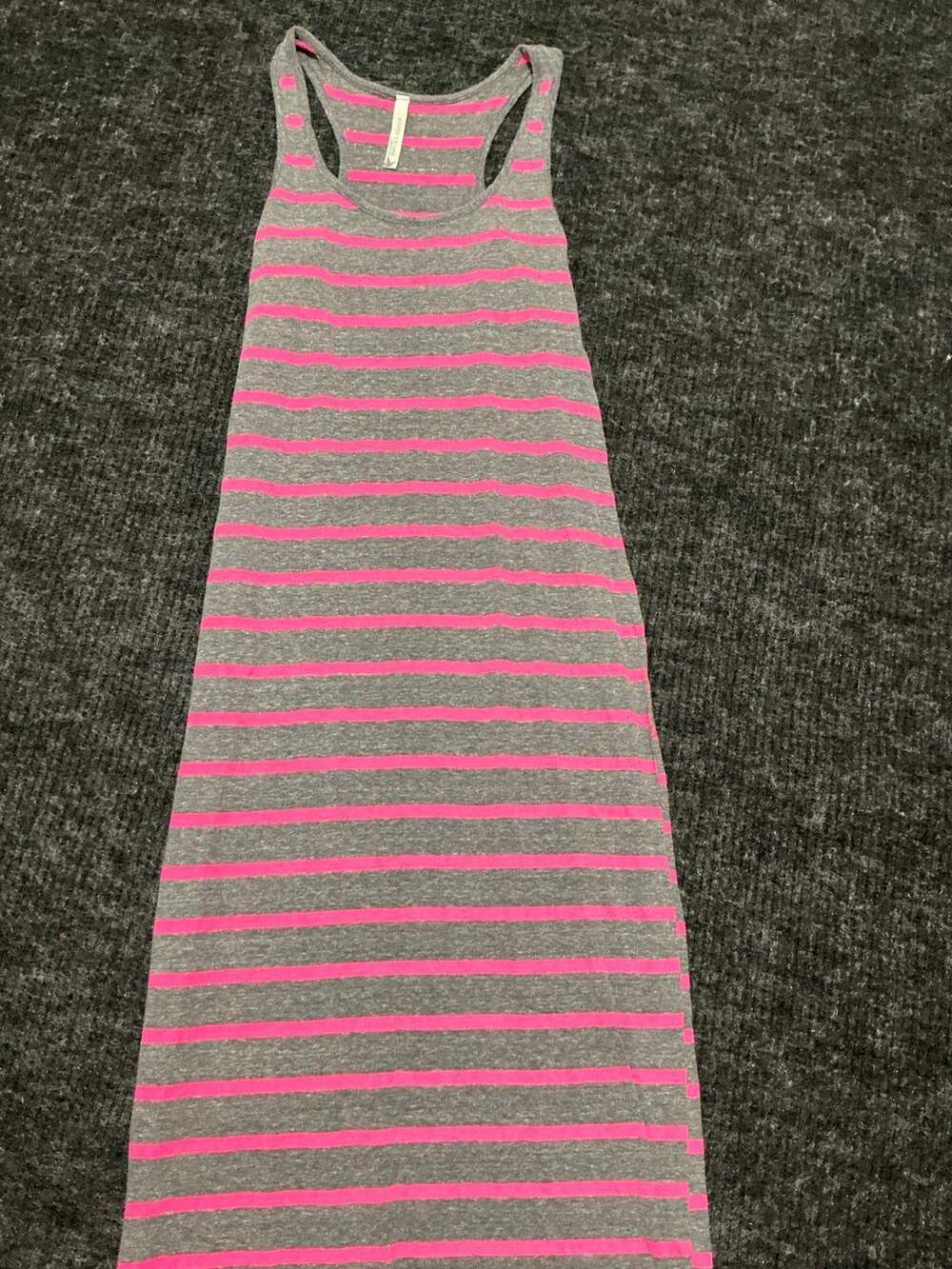 Paper Crane Striped Tank Top Womens Size Small Pink and Grey Used